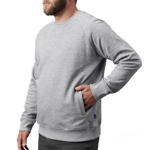 YETI Brushed Fleece Crew Neck Pullover Sweatshirt - Picture 1 of 10